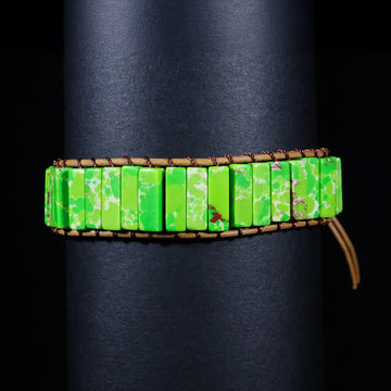 Green Harmony Stone Bracelet – Fresh • Feminine • Empowering