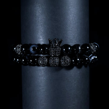Black Crown Onyx Bracelet