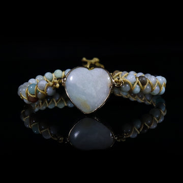 Pure Heart Natural Stone Bracelet – Grace • Calm • Timeless Beauty