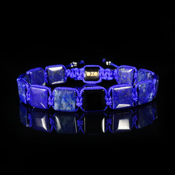 OZO Square Lapis Lazuli & Onyx Macramé Bracelet