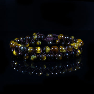 Golden Tiger Eye Macramé Bracelet