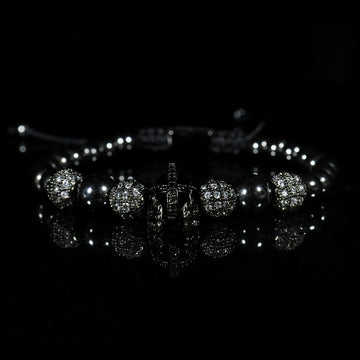 Midnight Crown Crystal Bracelet