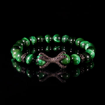 Emerald Predator Bracelet – Green Onyx Claw Edition