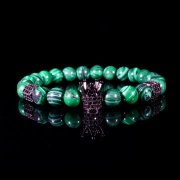 Emerald Monarch Bracelet – Malachite Crown Luxury Edition