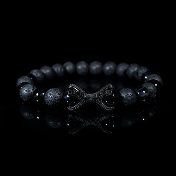 Obsidian Knot Bracelet