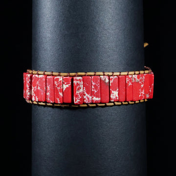 Red Jasper Stone Bracelet – Bold. Feminine. Powerful.