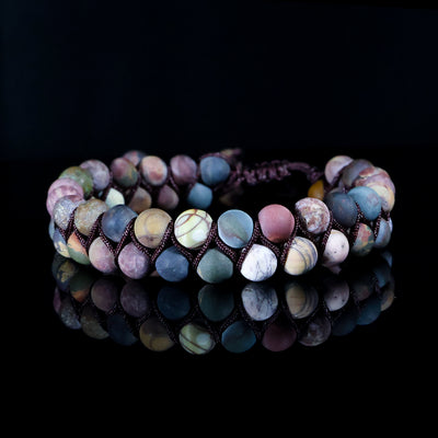 Multi-Stone Harmony Macramé Bracelet