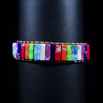 Multicolor Stone Bracelet – Elegance in Every Shade