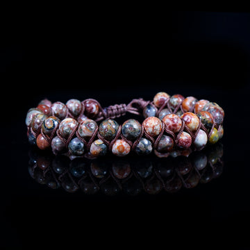 Earth Mosaic Macramé Bracelet