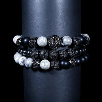 OZO Monochrome Lion Prestige Bracelet Set