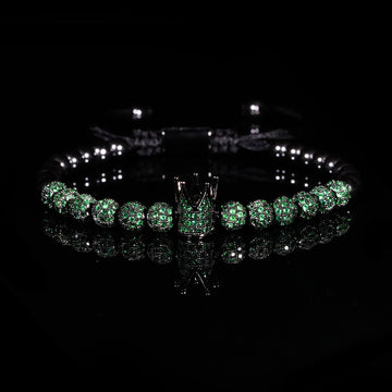 Emerald Crown Bracelet – Luxury Men's Signature Edition