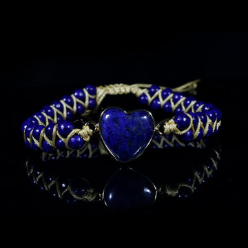 Blue Heart Stone Bracelet – Calm • Love • Grace