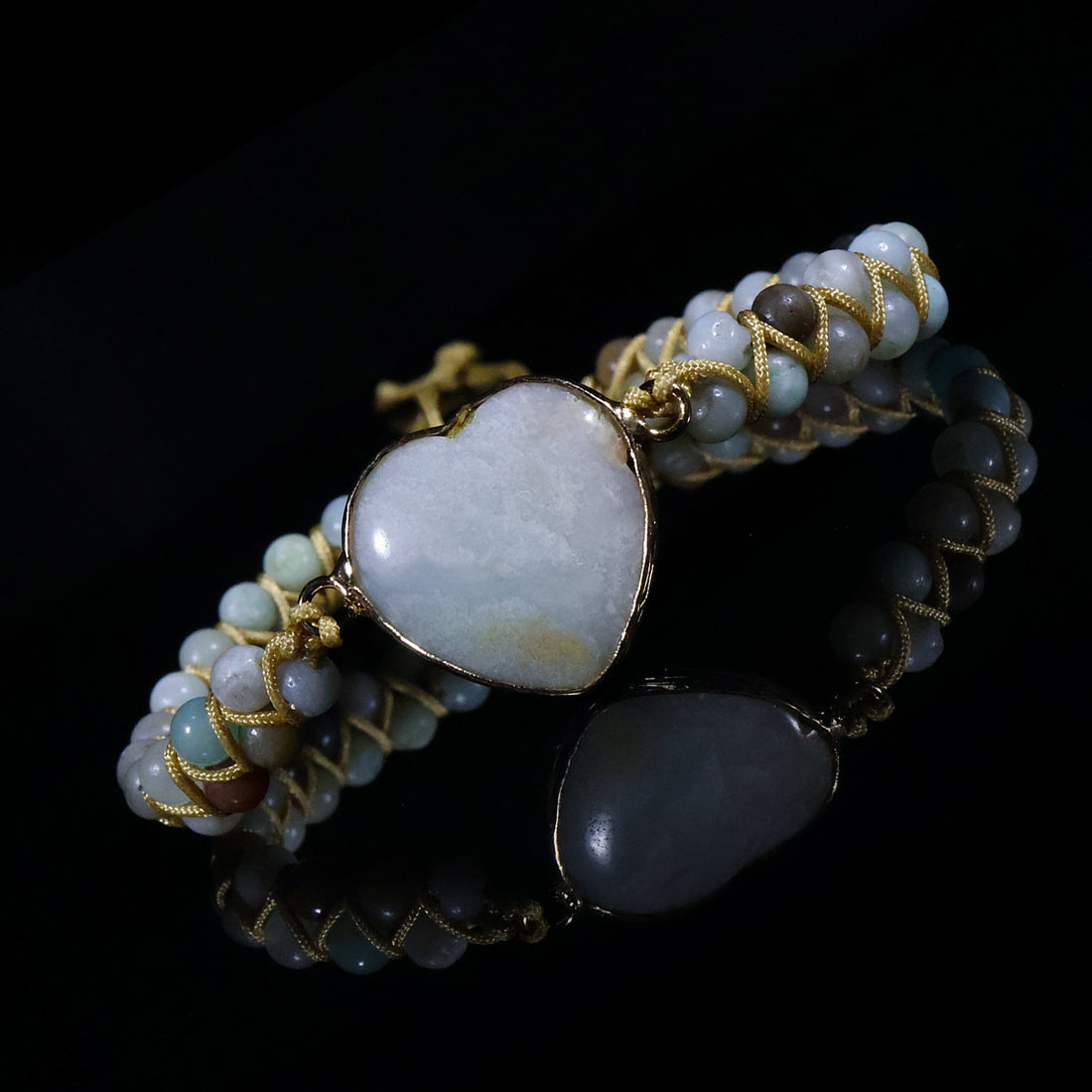Pure Heart Natural Stone Bracelet – Grace • Calm • Timeless Beauty