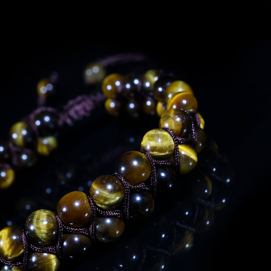 Golden Tiger Eye Macramé Bracelet
