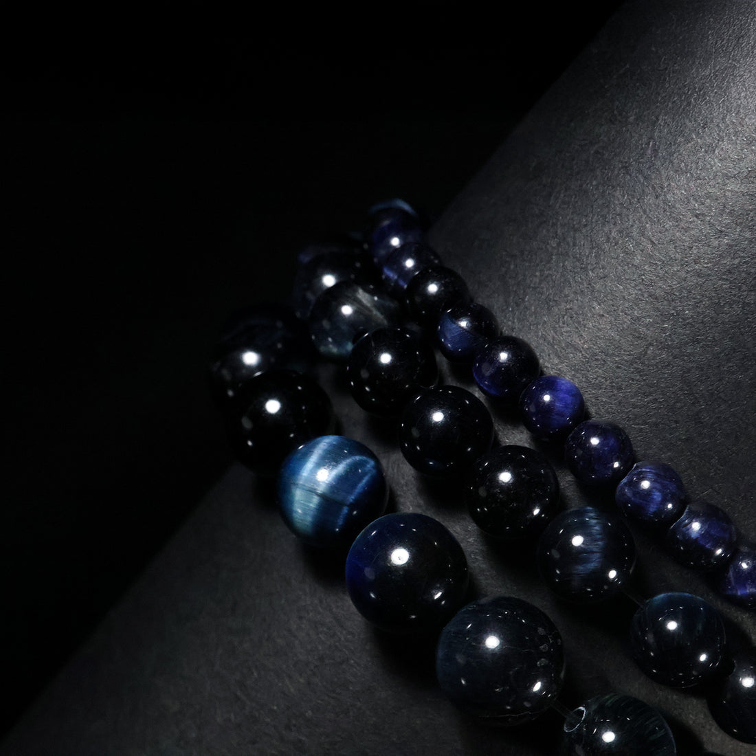 Midnight Blue Tiger Eye — Signature Stack