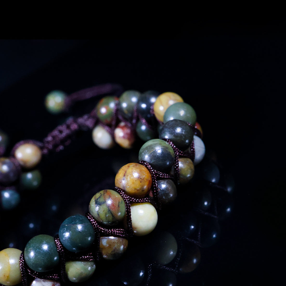 Verdant Earth Macramé Bracelet