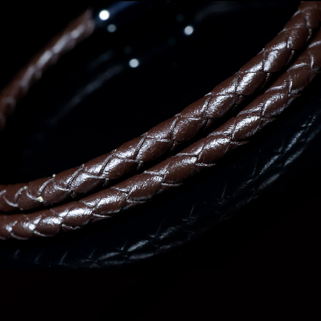 Brown Braided Leather Bracelet – Timeless Strength
