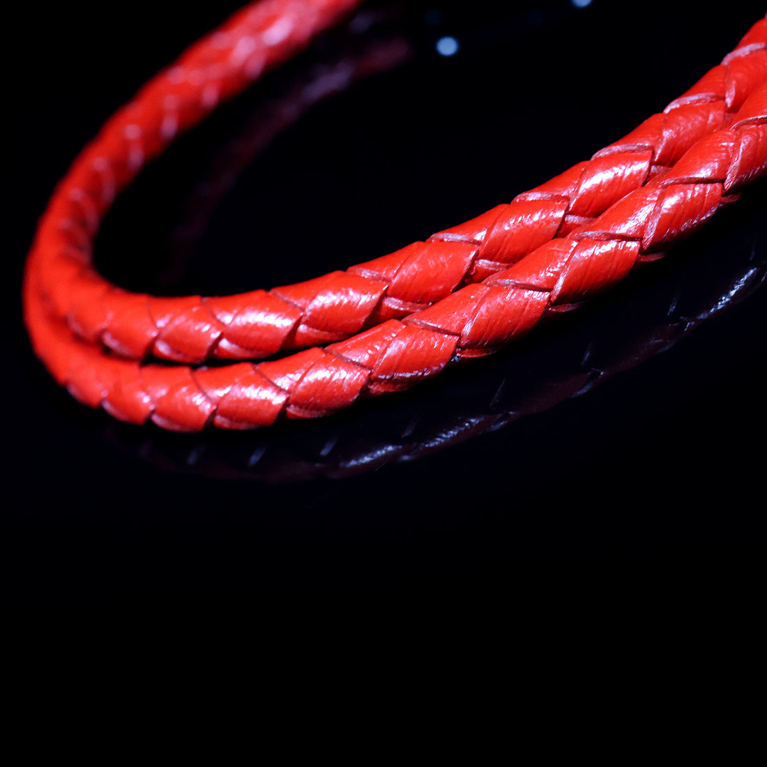 Red Braided Leather Bracelet – Bold by Design
