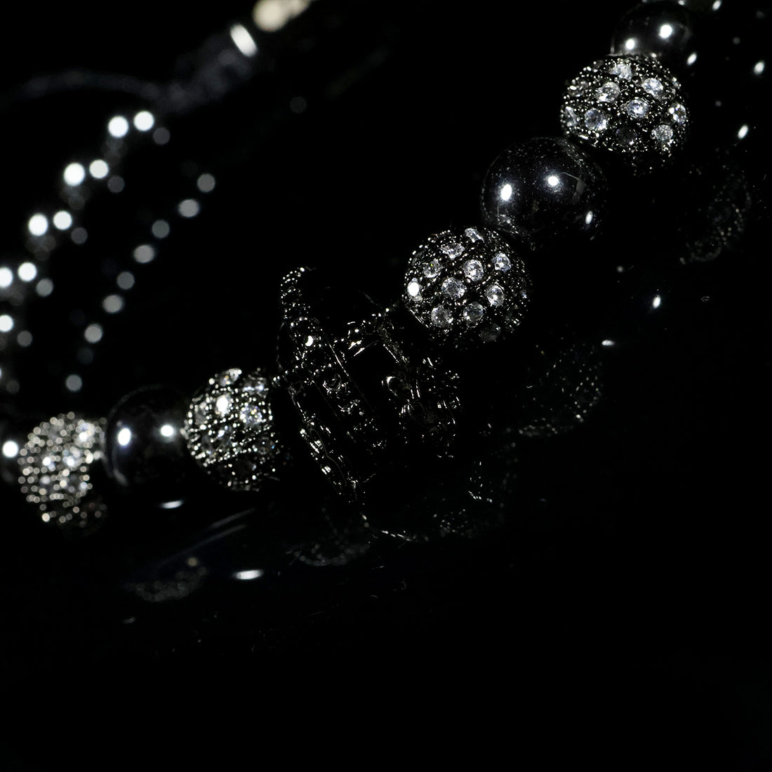 Midnight Crown Crystal Bracelet