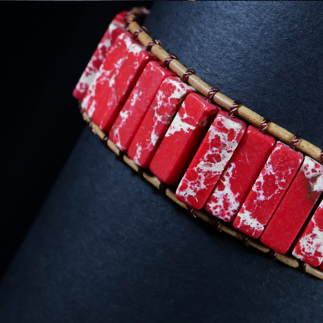 Red Jasper Stone Bracelet – Bold. Feminine. Powerful.