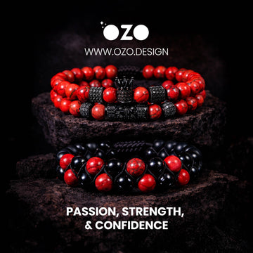 OZO Crimson Crown Stone Bracelet (GIFT SET)