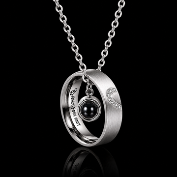 Personalized Forever Love Photo Projection Necklace
